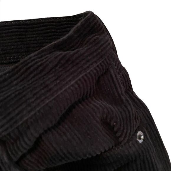 TOPSHOP Black Corduroy Pants Size 26 - Picture 3 of 6